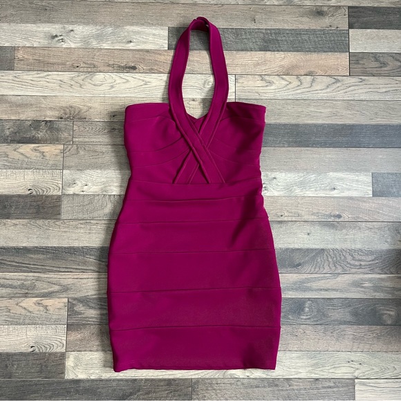 Gianni Bini Fuchsia Mini Dress - Picture 1 of 4